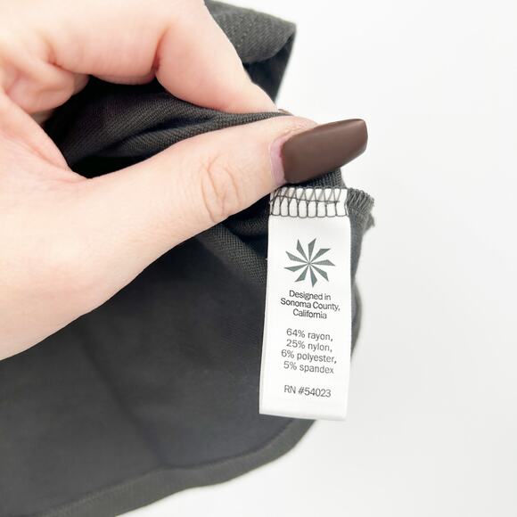 Athleta Womens Athleisure Tenniscore Ponte Twill Flare Mini Skirt Size 4 Olive - Picture 4 of 9